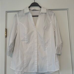 Lee Riders Classic Women’s Button Down White Shirt - L